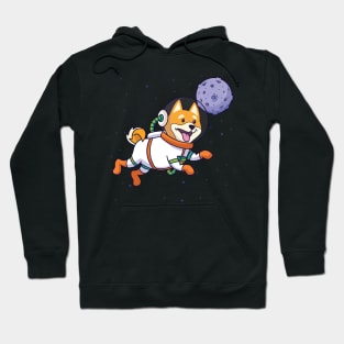 Shiba inu floating in space Hoodie